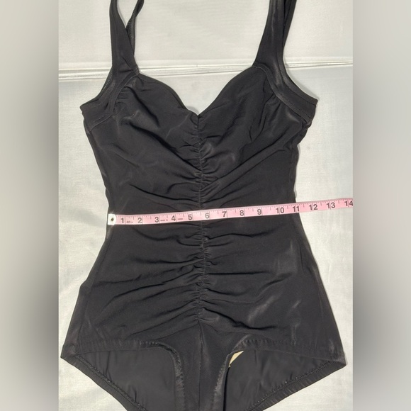 Women’s Black Swimsuit with Front Control Panel, size 12 - Picture 7 of 10
